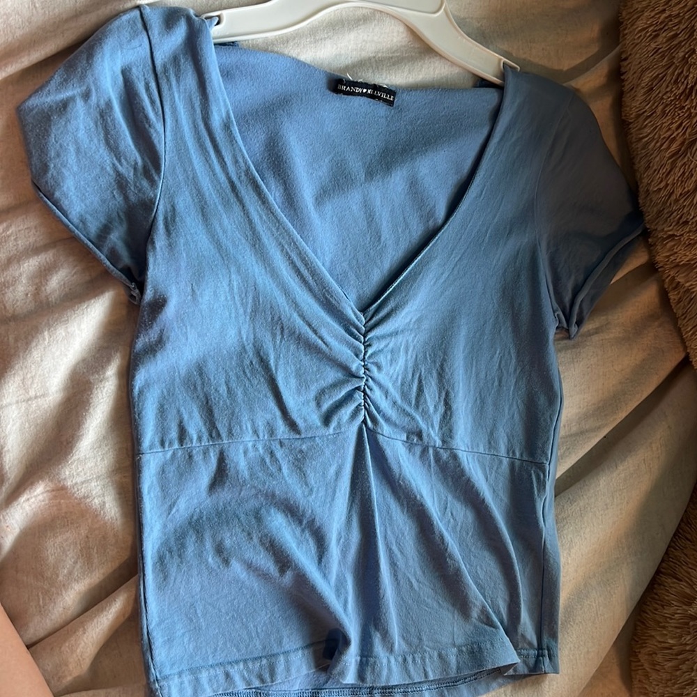 Brandy Melville size small blue tee